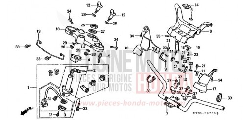 HANDLE PIPE/TOP BRIDGE ST1100AN de 1992
